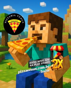 🎮🍕 Modo Construção + Pizza Vênus! 🍕🎮